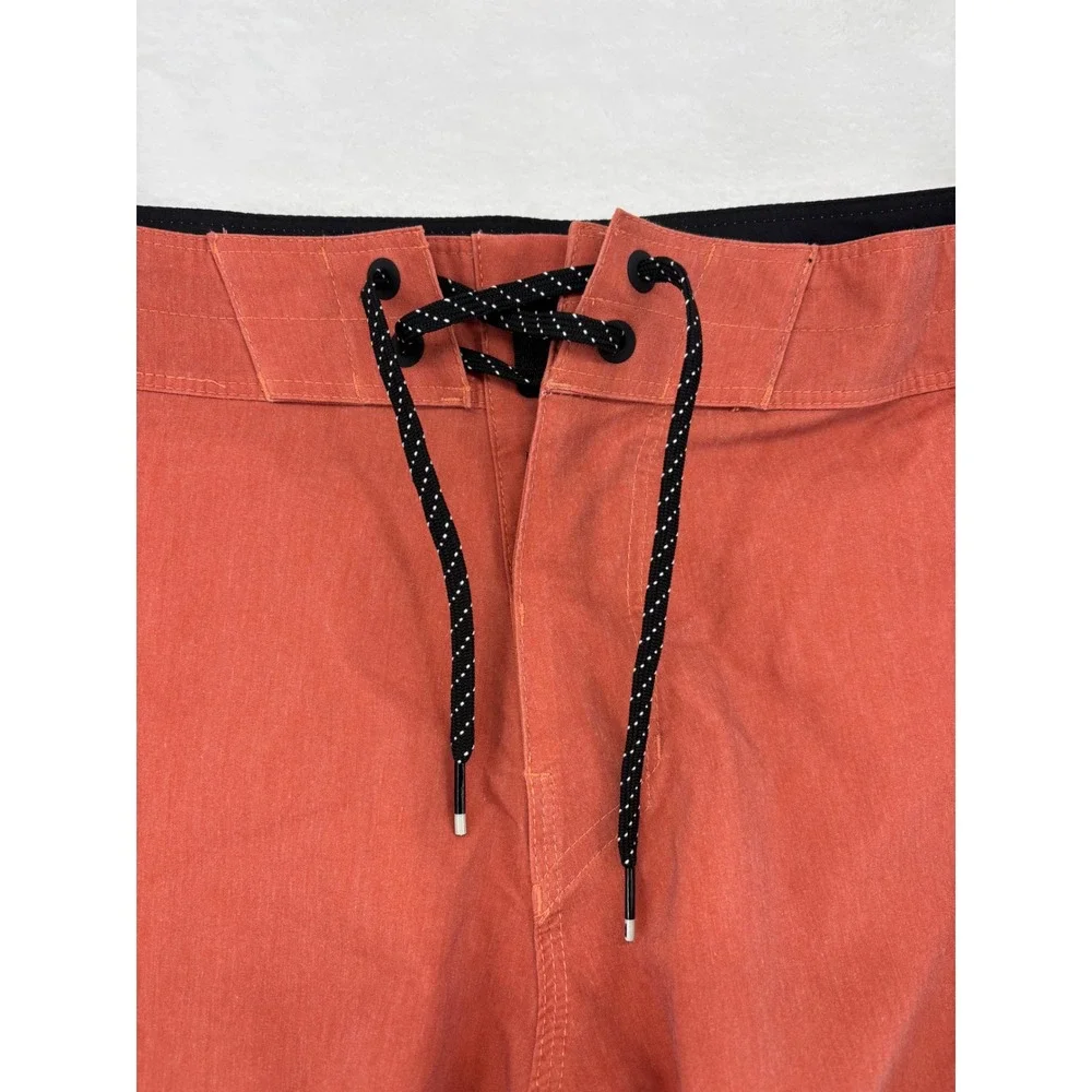 Billabong Recycler Dbah Pro Board Shorts Mens 34 Clay Orange Floral Checkered